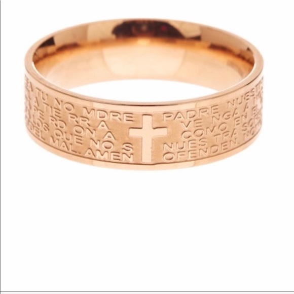 100% Authentic Savvy Cie Unisex Cross Ring - Picture 4 of 4